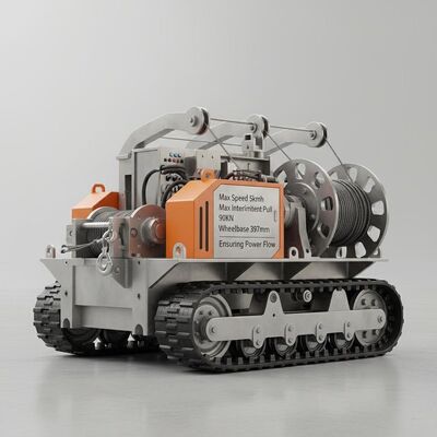 Velocità massima 5 km/h Apparecchiature per linee di trasmissione dotate di trazione intermittente massima 90KN e passo 397mm per garantire il flusso di potenza