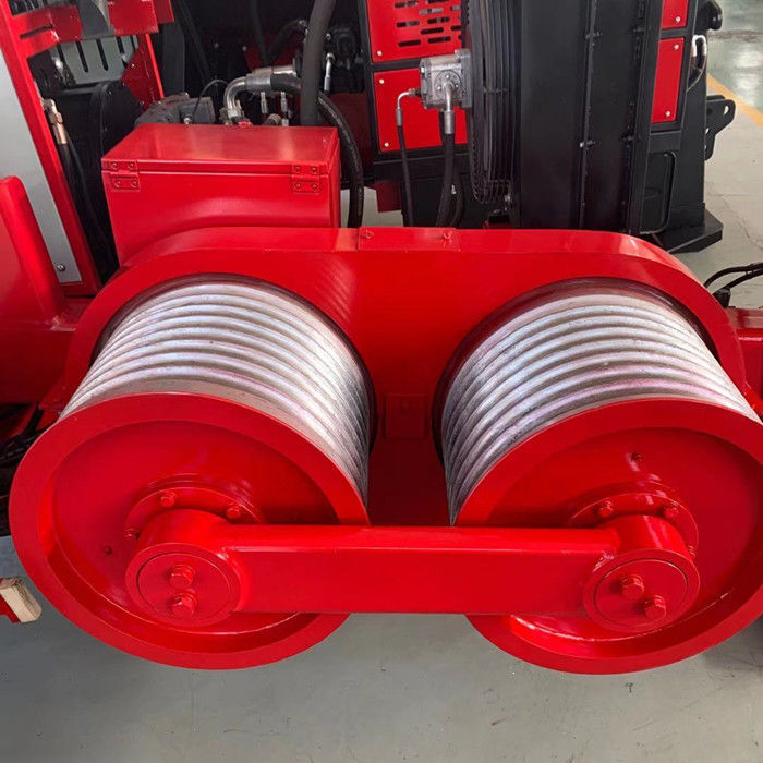 Electrical Line Stringing Transmission Line Equipment 2x50KN Tensioner Stringing for Overhead ...