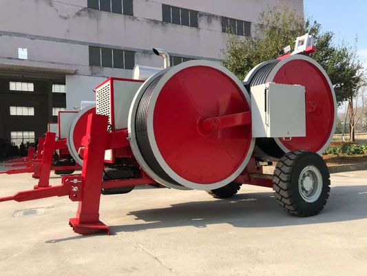 Macchina idraulica per tesatura linea aerea, tensione intermittente massima 2x50kN