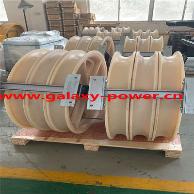 Diametro 660x100mm linea strumento di Stringing Block Transmission del conduttore di tre ruote