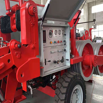 16 Ton Bull-Wheel 10 scanalano l'attrezzatura di legatura sopraelevata dell'estrattore idraulico