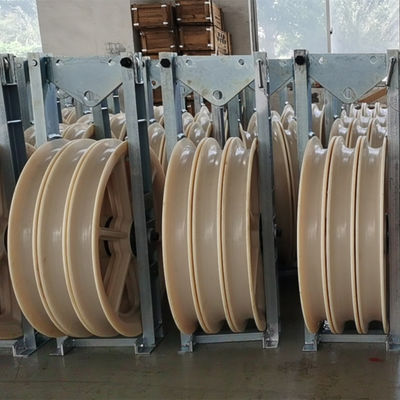 916x110mm conduttore universale Stringing Block della puleggia di nylon di tre ruote