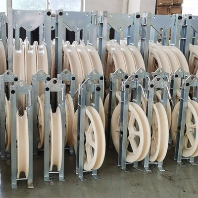 La trazione cabla 508*75mm corda di nylon della puleggia di cinque ruote che mette insieme il blocco