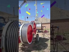 Attrezzatura per la tesatura di cavi con tenditore idraulico, macchina tiracavi 33KV